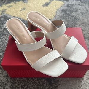 Kelly & Katie White Summer Sandals